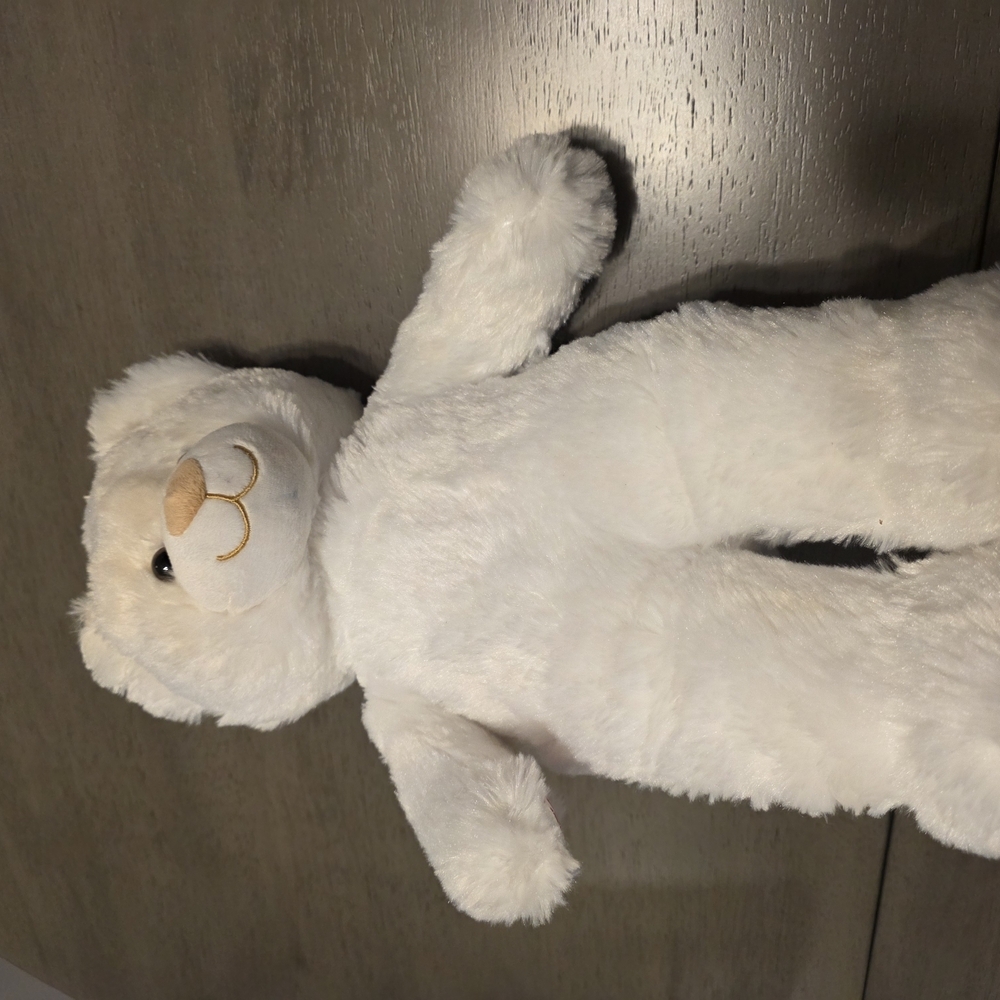 Build-A-Bear White and Cream Stuffed Animal